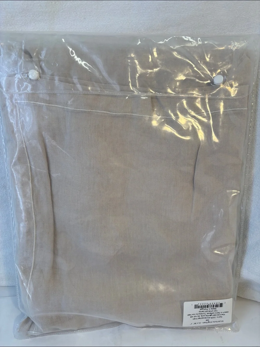 Matouk Porto King Linen Oat Sham